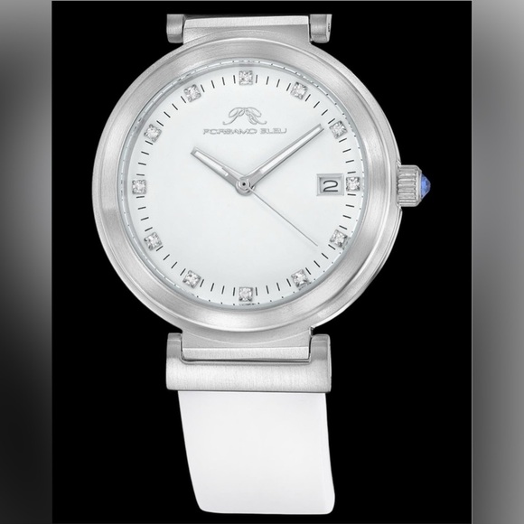 PORSAMO BLEU women’s DahliaSilicone StrapWatch, 34mmColor: Silver-White - Picture 1 of 5